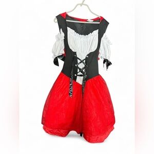 Red and black Red Riding Hood costume Womens Medium